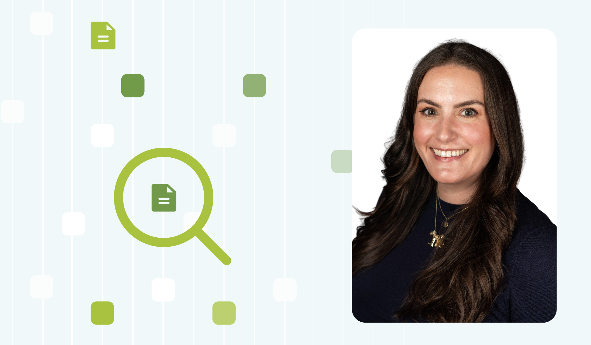 Meghan MacGrogan headshot with referrals graphic.