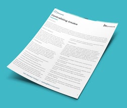 Mockup of Forcura case study with Mission