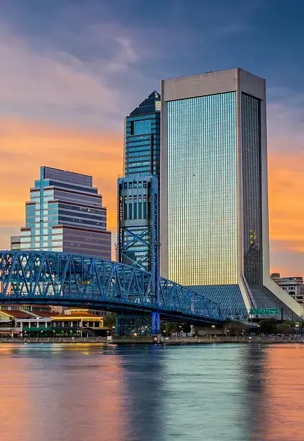 Jacksonville at sunset