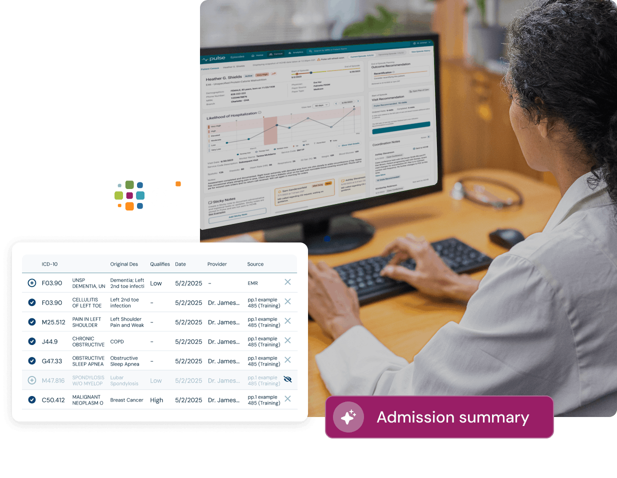 Reviews - UI composite - hero